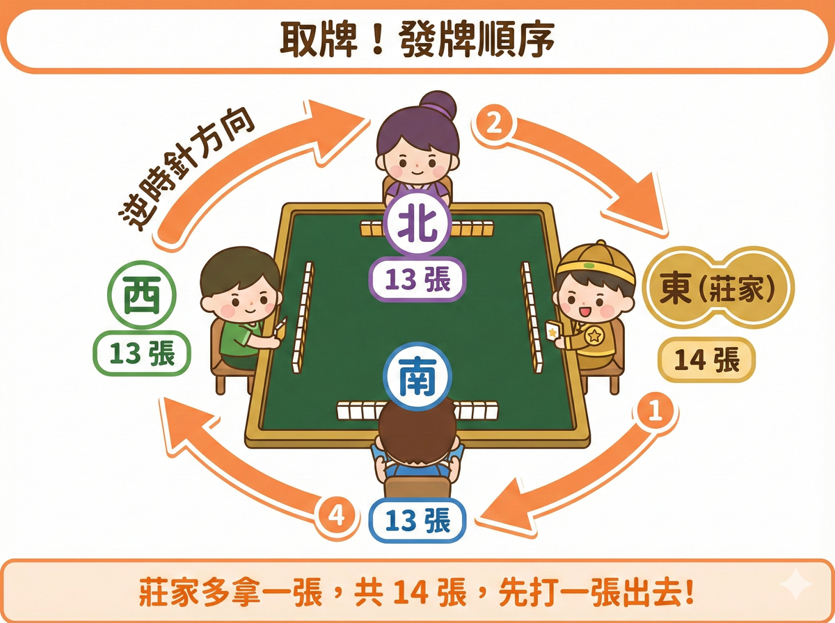 取牌示意圖